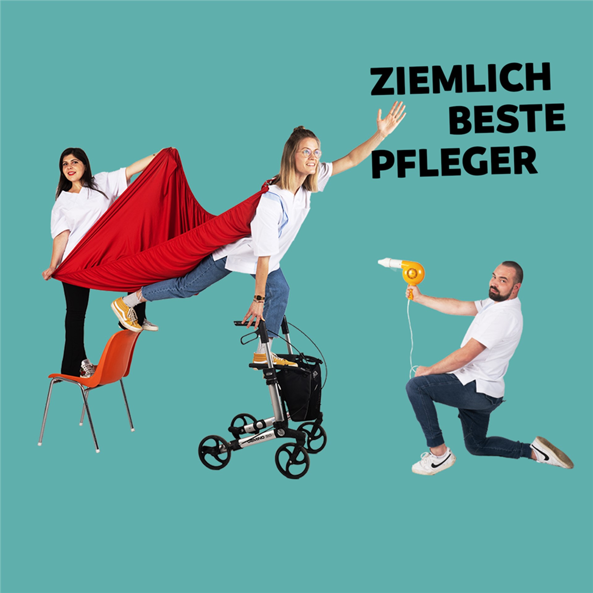 Werbemotiv für Pflegekräfte
